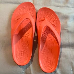 Croc flip flops